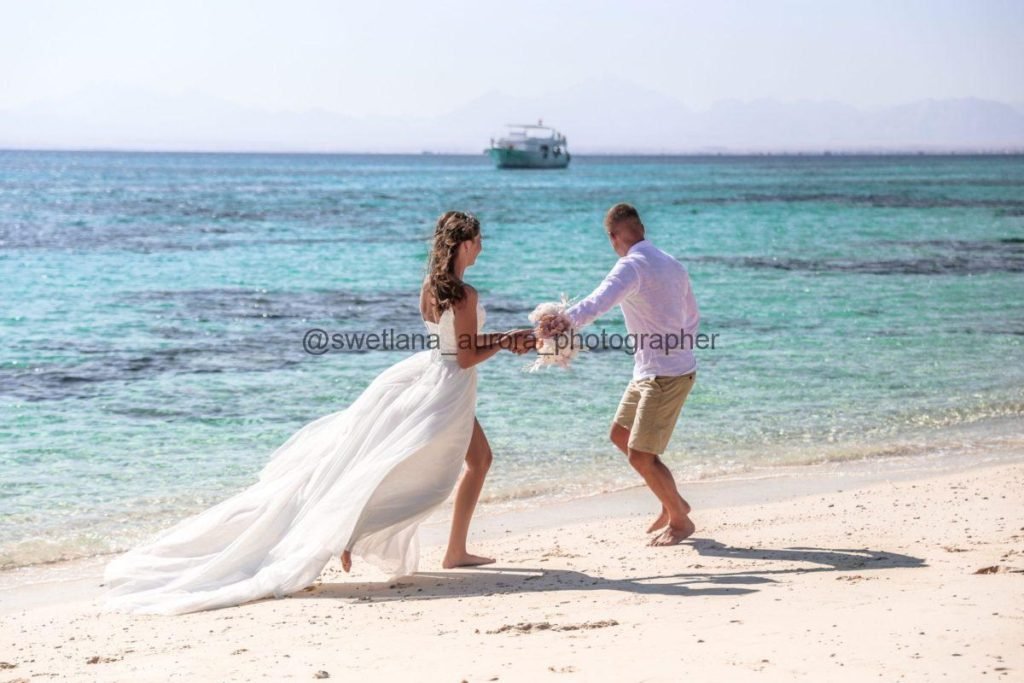 wedding on the beach in hurghada